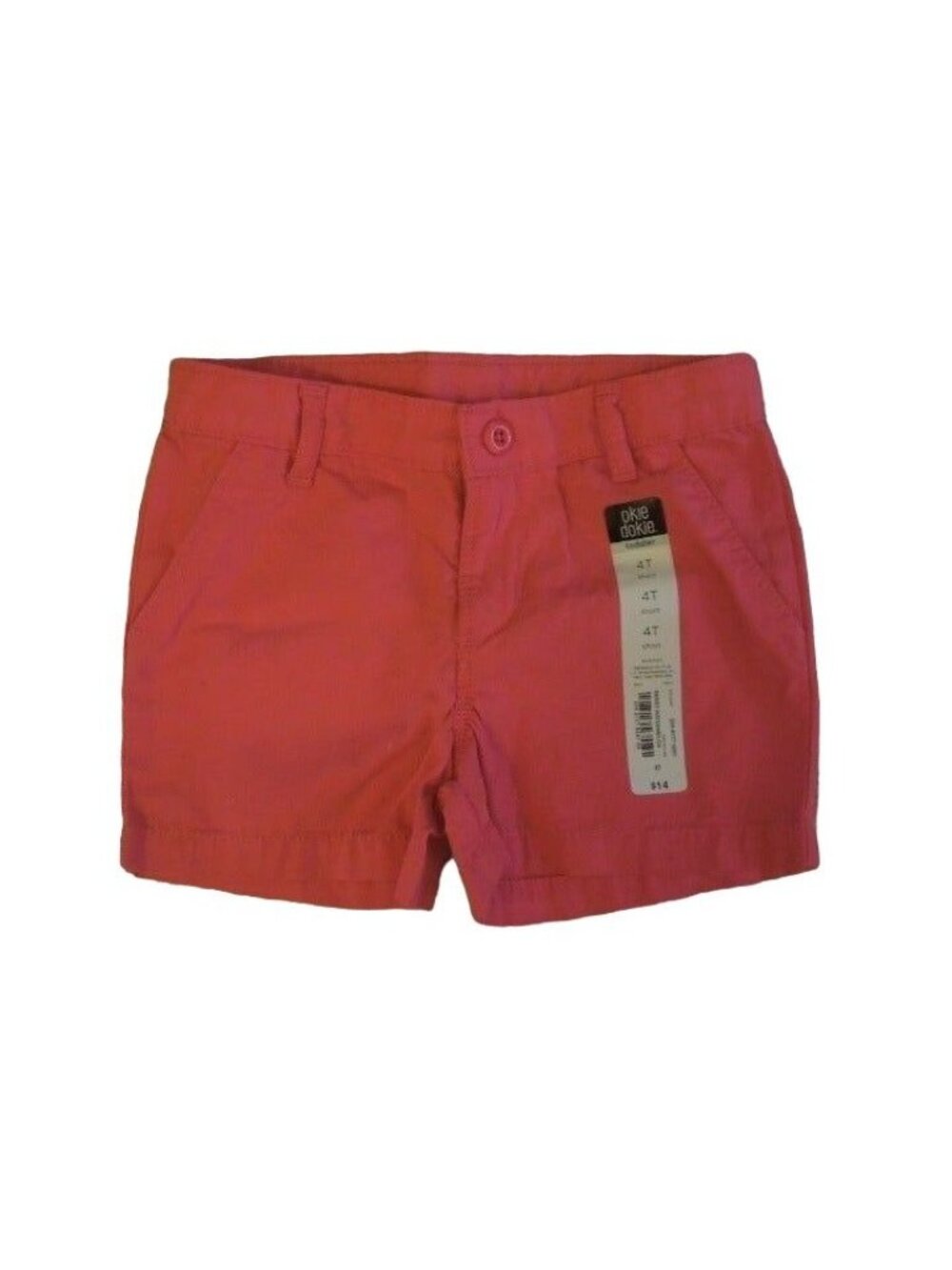 Okie Dokie Sweet Watermelon Solid Summer Shorts 4T